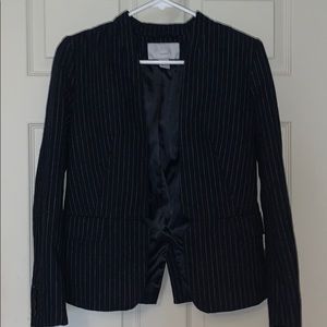 Black striped blazer